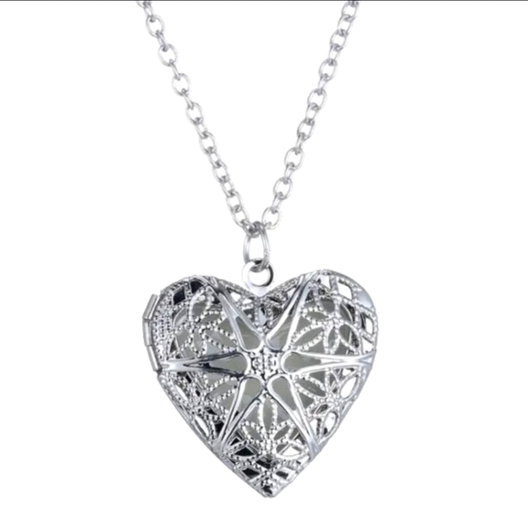 Exceart  DIY Pendant Necklace Locket glows in the dark - Picture 2 of 4